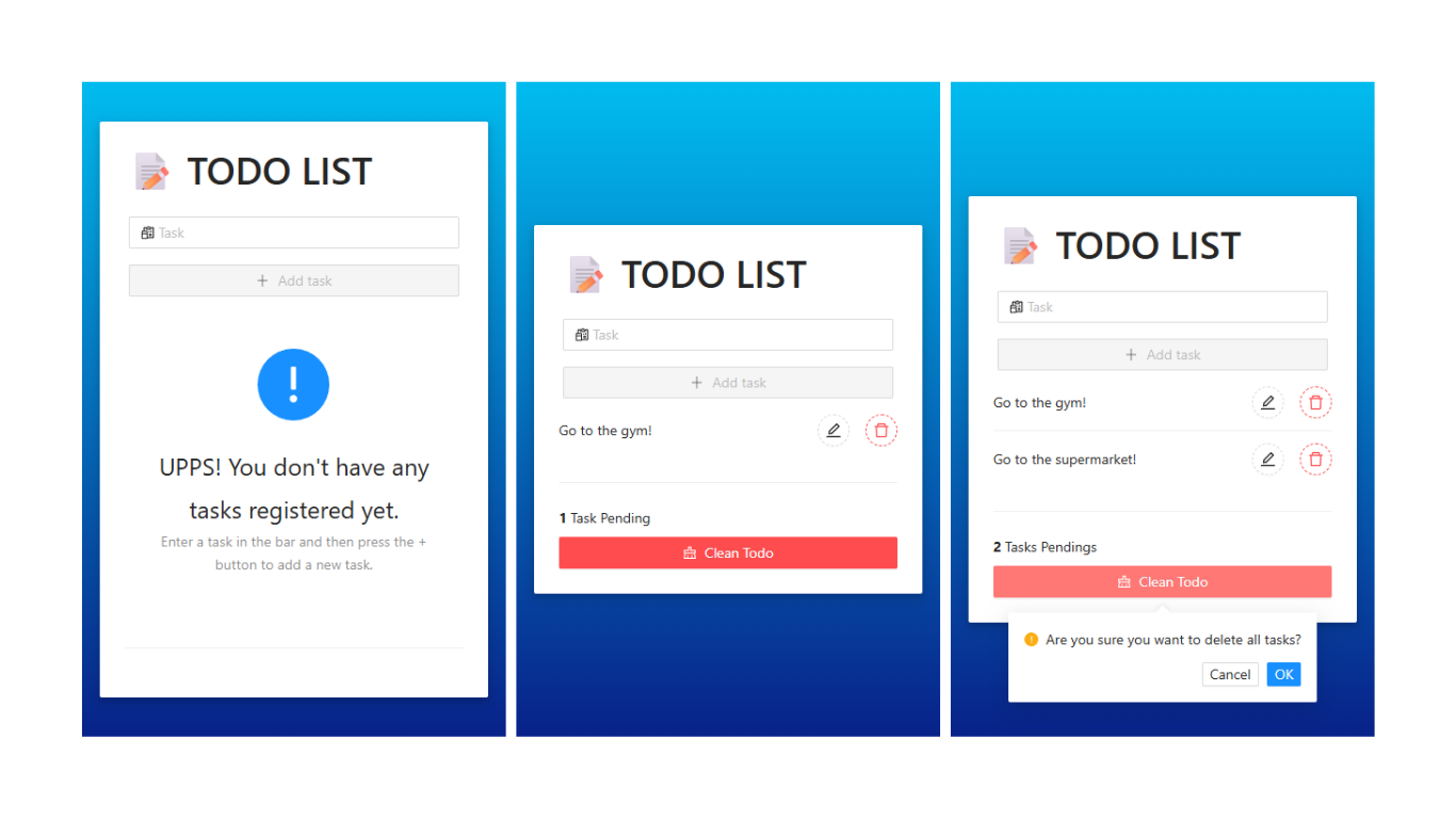 Todo with NgZorro